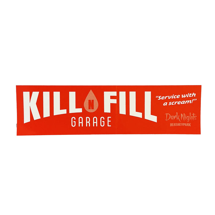 Hersheypark Dark Nights Kill'n Fill Bumper Sticker
