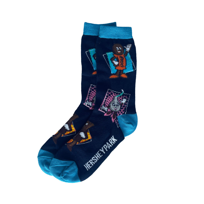 Hersheypark Character Tiles Socks