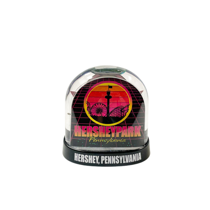 Hersheypark Retro Snow Globe Sunset