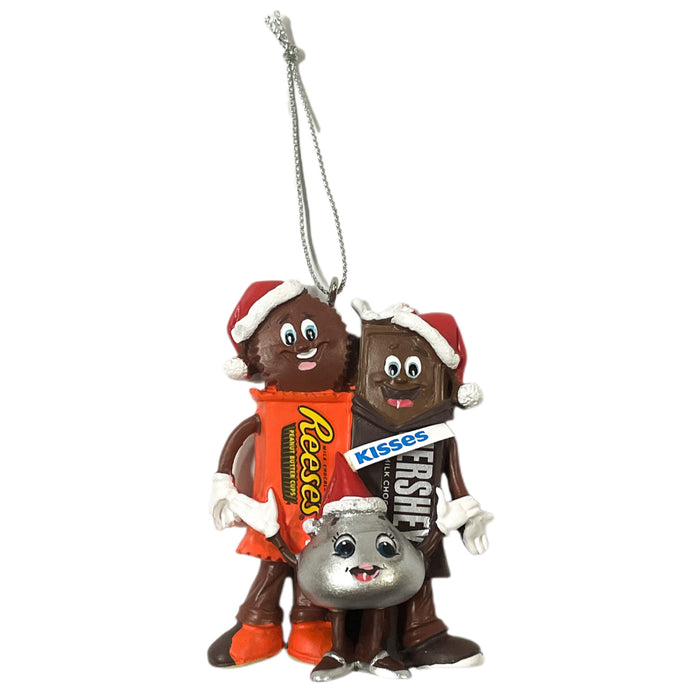 Characters in Santa Hats Ornament