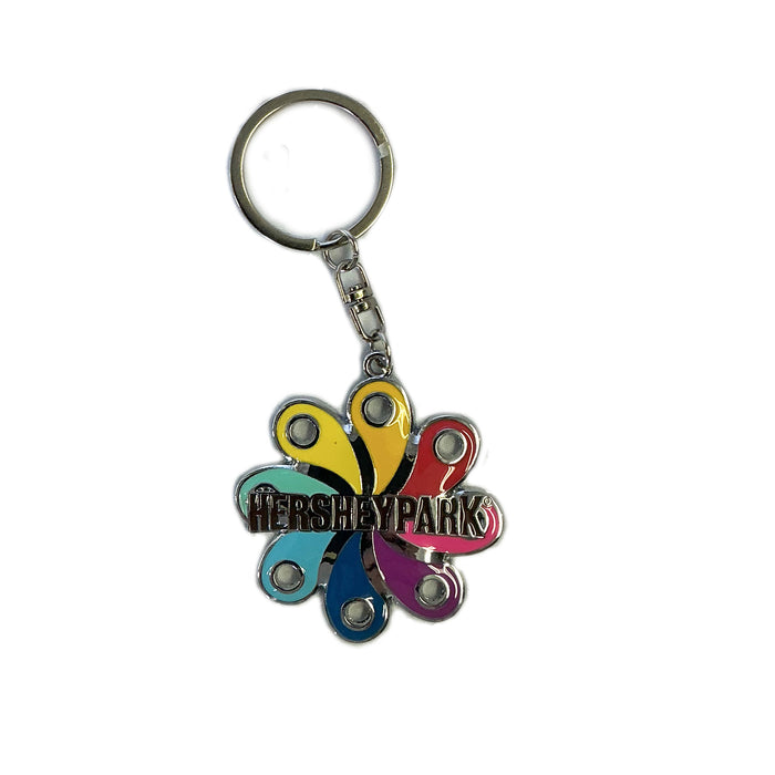 Hersheypark Pinwheel Mosaic Keychain