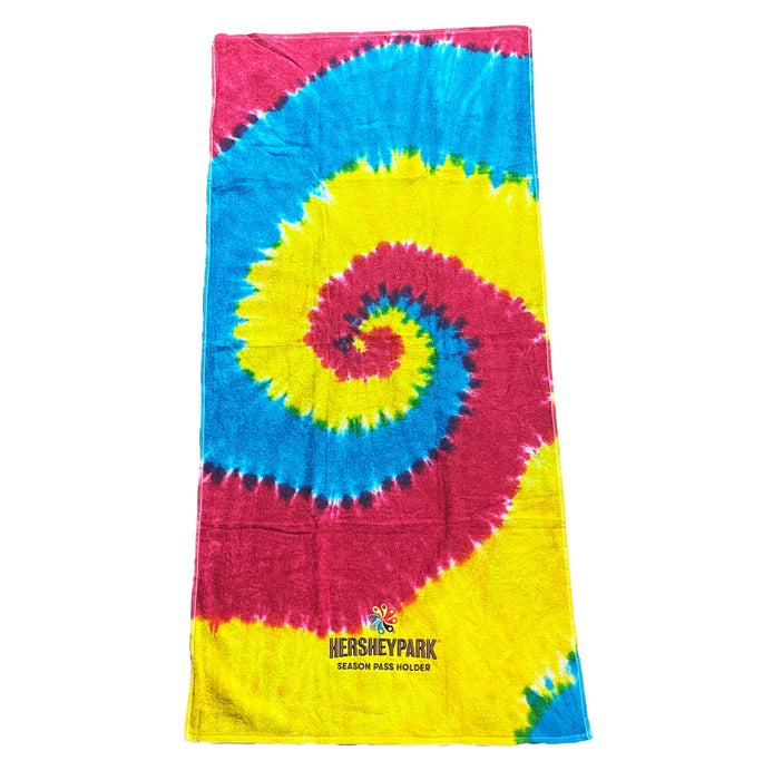 Hersheypark Season Passholder Tie Dye Towel