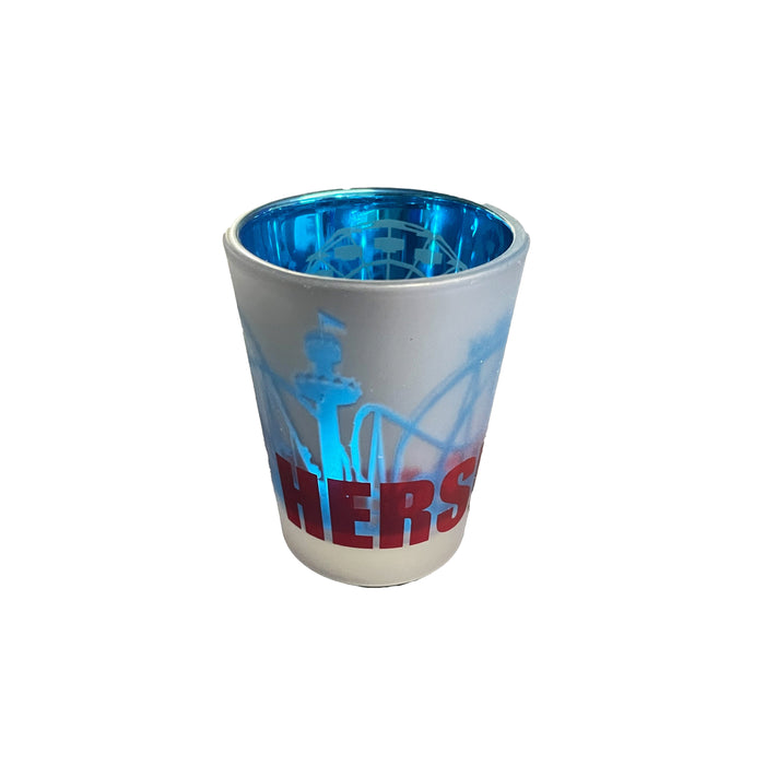 Hersheypark Electroplate Skyline Shot Glass