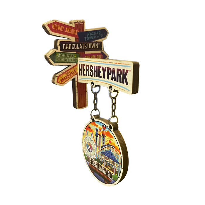 Hersheypark Whimsy Park Scene Hanging Magnet