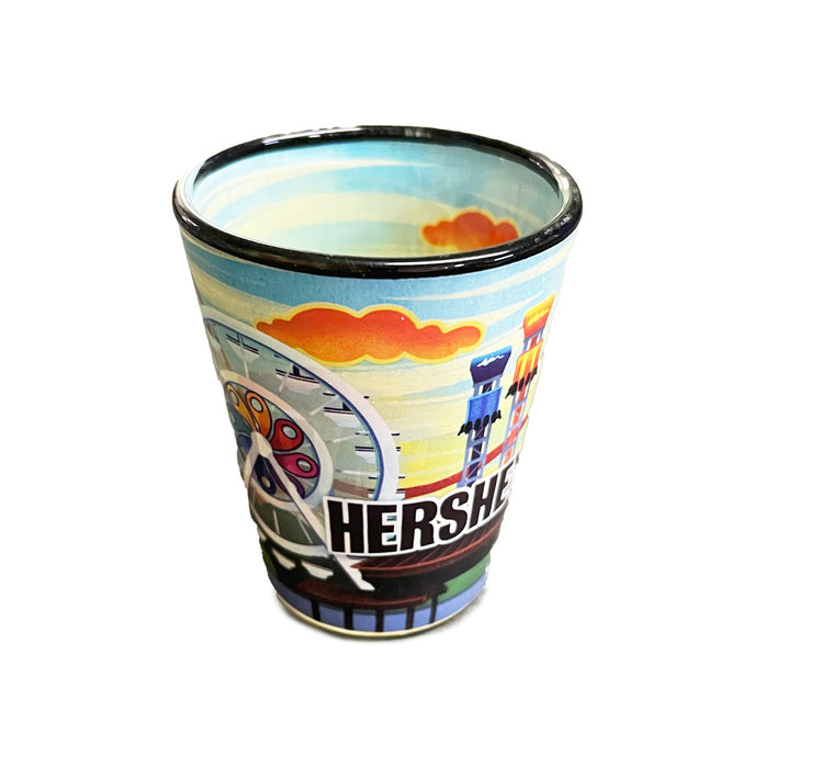 Hersheypark Whimsy Park Scene Shot Glass