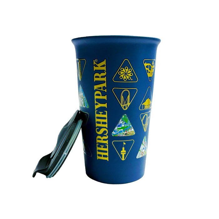Hersheypark Triangle Rides Ceramic Travel Tumbler