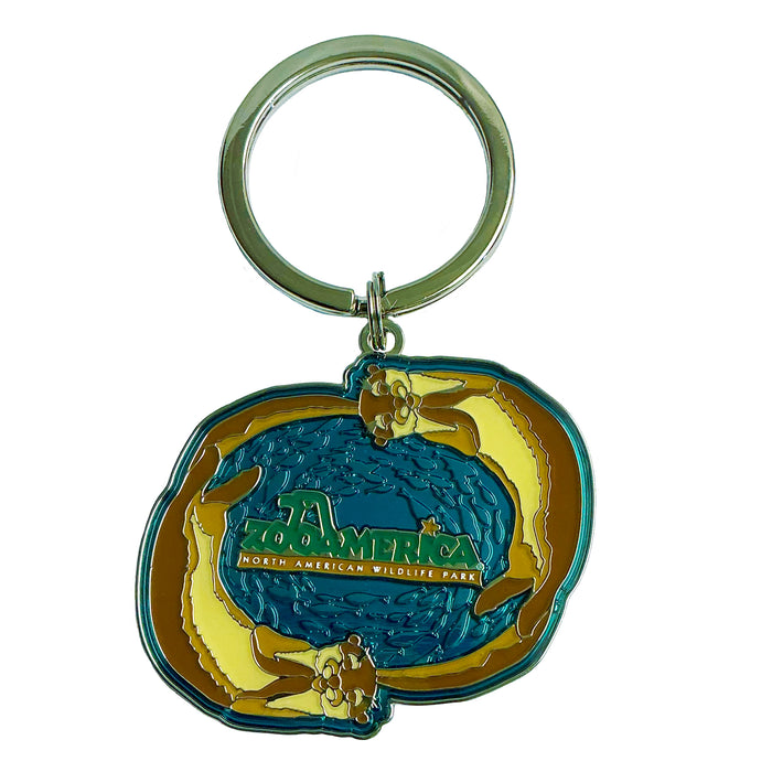 ZooAmerica Otters Link and Iris Keychain
