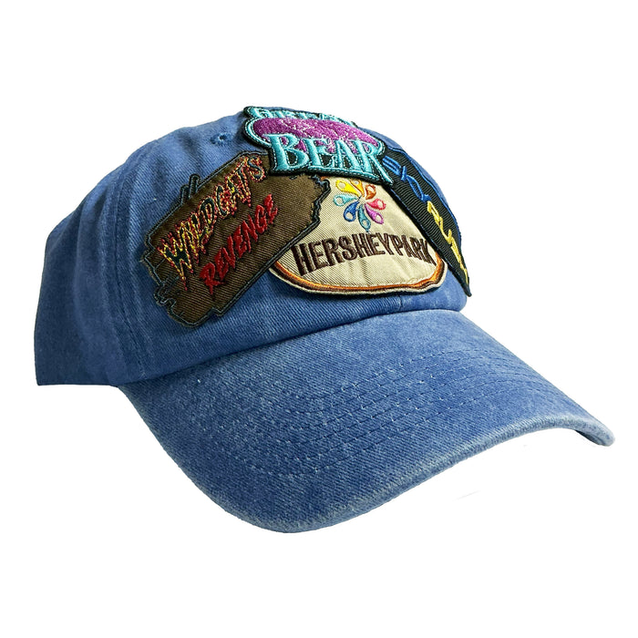 Hersheypark Coasters Patches Baseball Hat