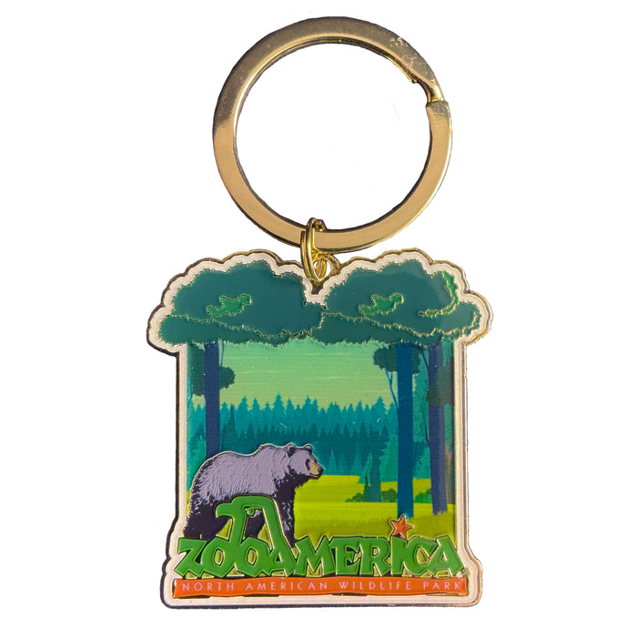 Zoo America Black Bear Keychain