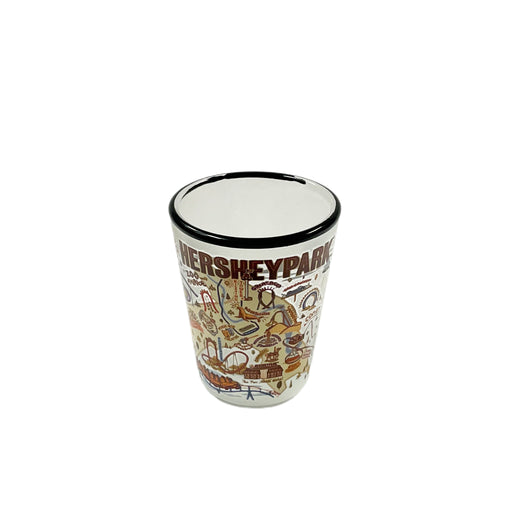 Hersheypark Frosted Map Shot Glass