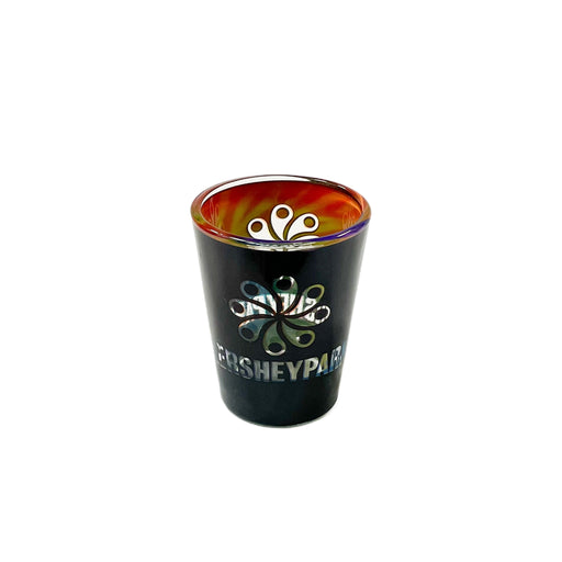 Hersheypark Inner Tie Die Shot Glass