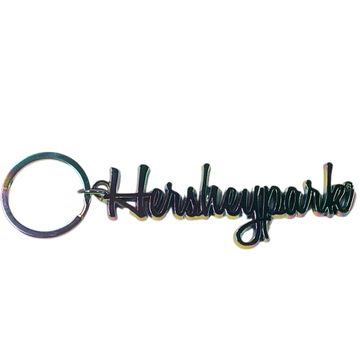 Hersheypark Rainbow Iridescent Keychain