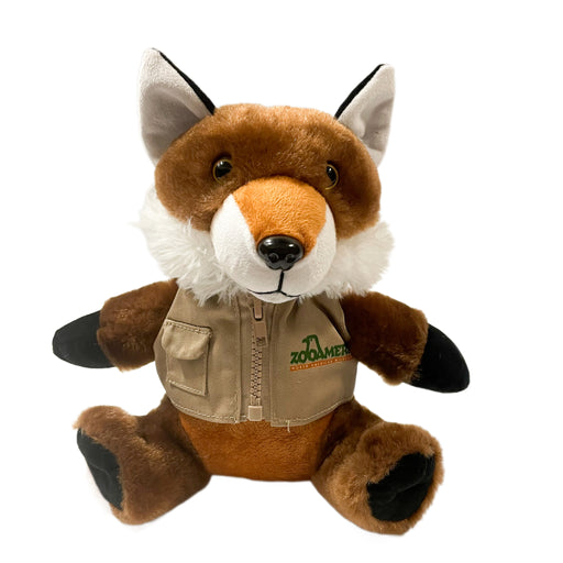 ZooAmerica Zookeeper With Vest Plush Fox