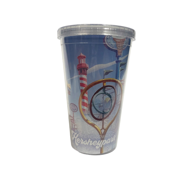 Hersheypark Boardwalk Artwork Tumbler Cup