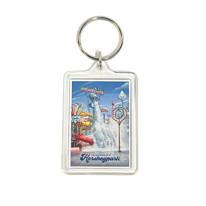 Hersheypark Boardwalk Artwork Keychain