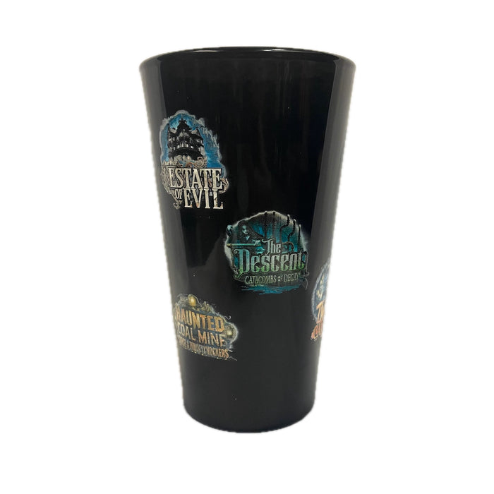 Hersheypark Dark Nights Logo Collage Pint Glass