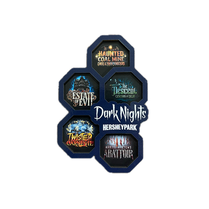 Hersheypark Dark Nights House Logo Collage Magnet