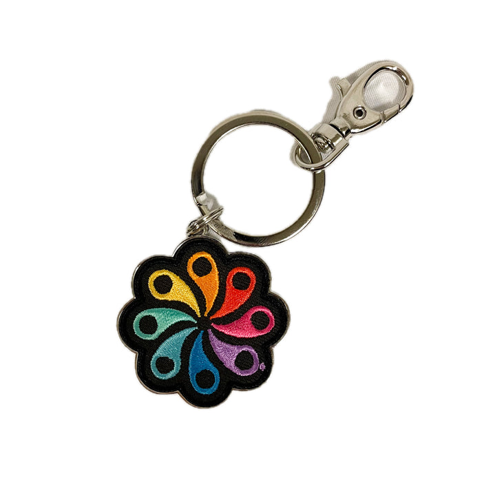 Hersheypark Embroidered Pinwheel Keychain