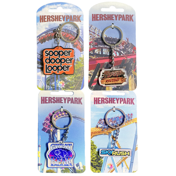 Hersheypark Coaster Keychains