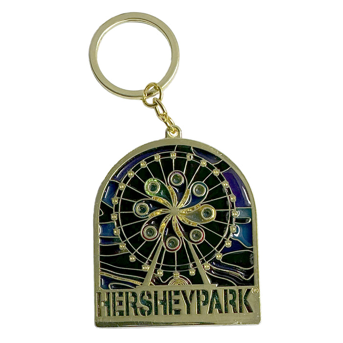 Hersheypark Glitter Filled Night Sky Keychain