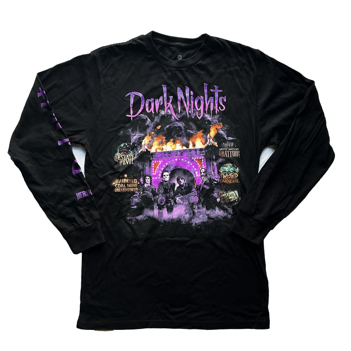 Hershey Park Dark Nights Sliders Long Sleeve T-Shirt