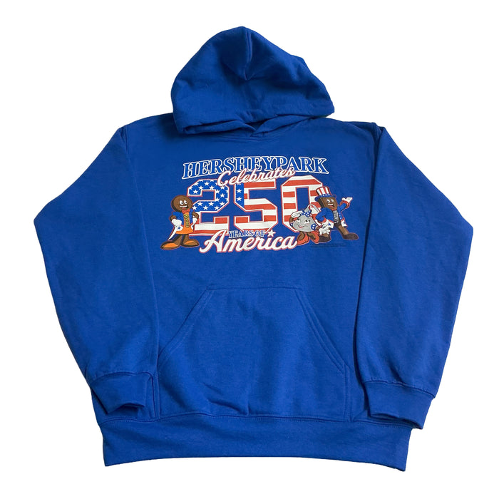 Hersheypark America 250th Character Youth Hoodie