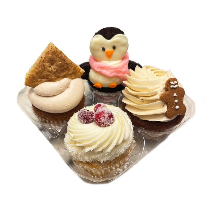 Sweeterie Christmas Cupcake- 4 Pack