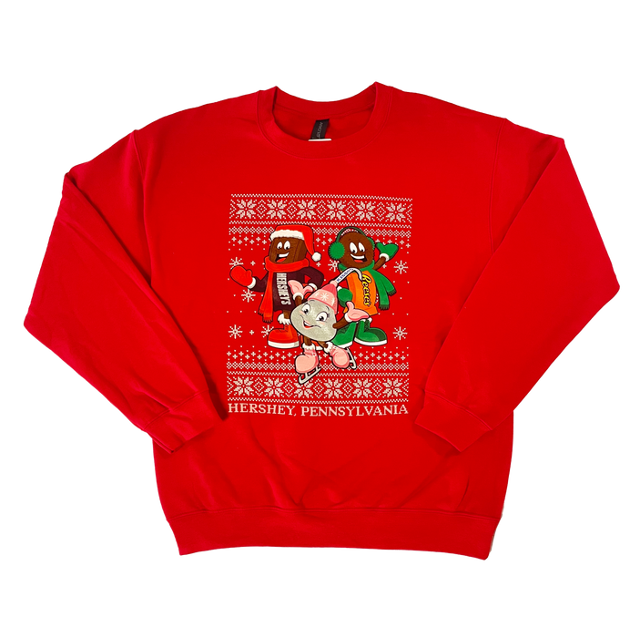 Hersheypark Character Holiday Crewneck Sweatshirt